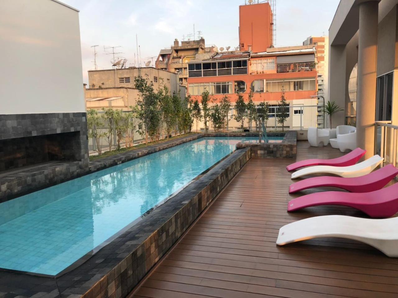 Moderno Apto Com Piscina Rua Augusta E Frei Caneca Сао Паоло Екстериор снимка